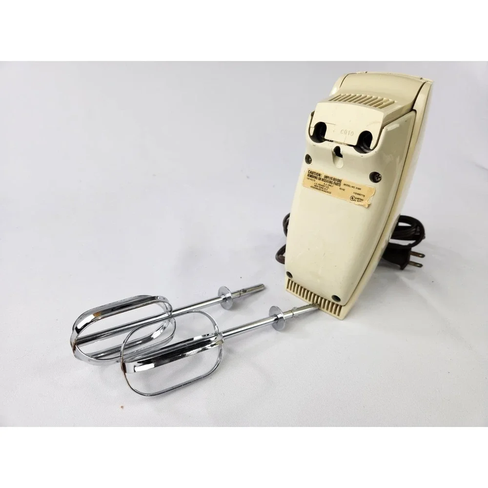 Vintage Jcpenny Mixmaster‎ Hand Mixer Beater Fold Stir Mix Beat Whip Beaters